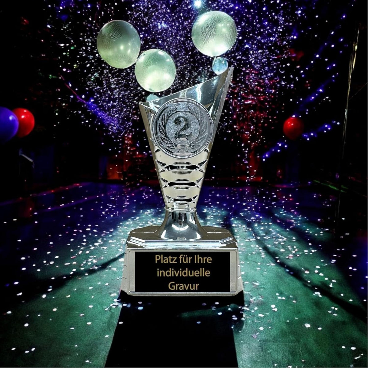 EBERiX – 3er Pokal-Set Platz 1, 2, 3 – Mini-Trophaeen aus Kunststoff mit Gravur – Gold, Silber & Bronze – ca. 11 cm hoch – geeignet fuer Turniere, Kinderfeste, Spieleabende & als Geschenkpokal