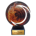 EBERiX POKALE – Basketball Award aus Metall 18 cm hoch – Basketball Motiv Trophäe mit Gravurschild – kein Plastik – Pokal für Turniere Wettkämpfe Siegerehrung Sportevents