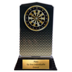 Dart Pokal 18,5 cm mit Gravurschild - Acryl Trophaee fuer Dartturniere