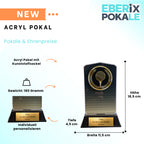 Golf Pokal 18,5 cm mit Gravur - Elegante Trophäe & Award aus Acryl