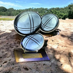 Acryl Boule & Pétanque Pokal - 2D Trophäe mit Gravur - Moderner Award